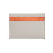 Grey & orange Tate banner apple leather card holder