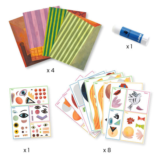 Picasso inspired collage kit