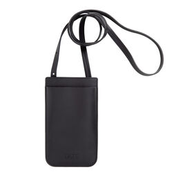 Recycled leather crossbody phone holder