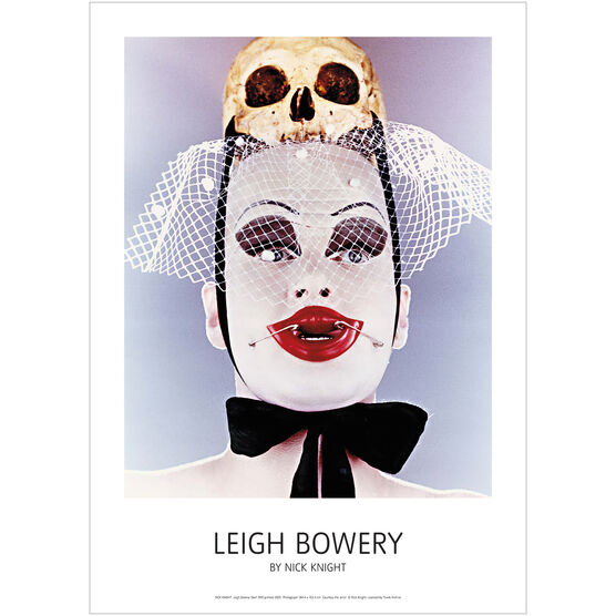 Nick Knight Leigh Bowery with Skull large poster