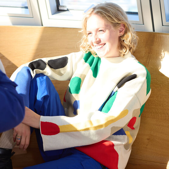 Lazy Oaf Art Block jumper