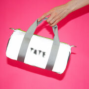 Tate silver mini weekend reflective bag