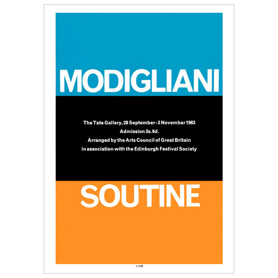 Modigliani – Soutine vintage exhibition poster