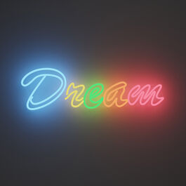 Chila Kumari Singh Burman Dream neon light