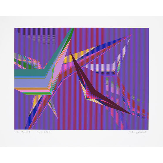 City, 2024, Samia Halaby Limited Edition 8