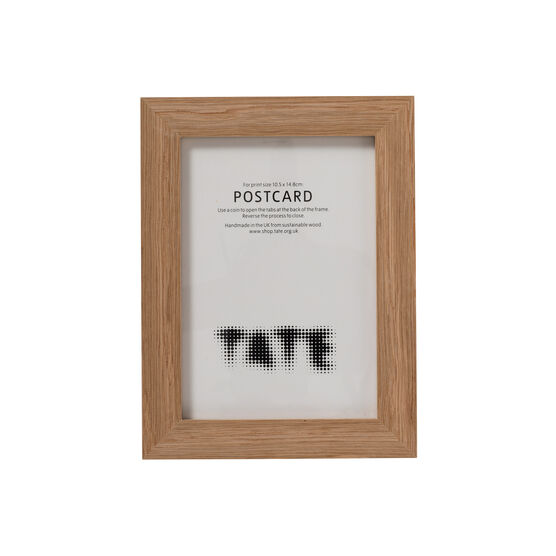 Oak postcard frame