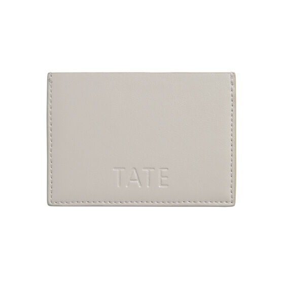 Grey & orange Tate banner apple leather card holder